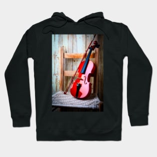 Violin On Old Chair Hoodie